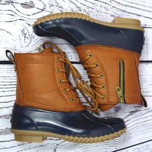 Tommy Hilfiger TWHAIL Leather Sole Zip Duck Boot